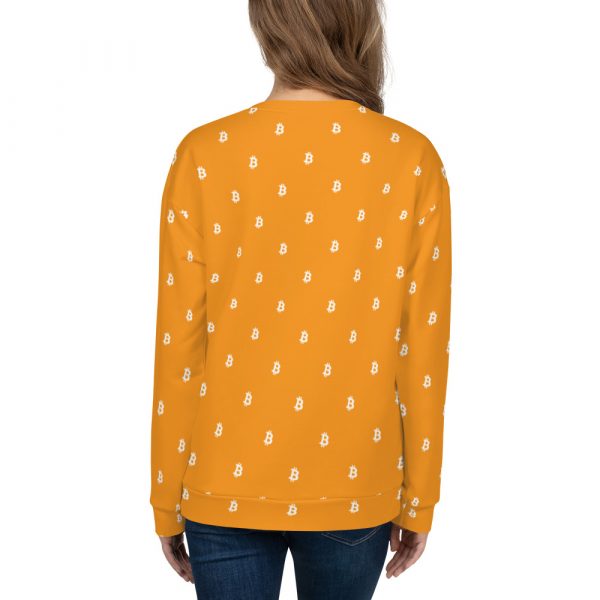 Orange Bitcoin Sweatshirt - back