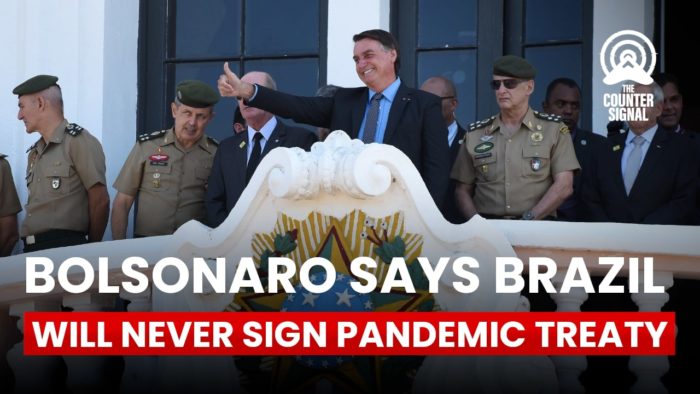 Bolsonaro says Brazil will never sign pandemic treaty