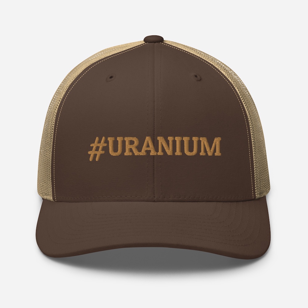 Uranium Trucker Hat - brown