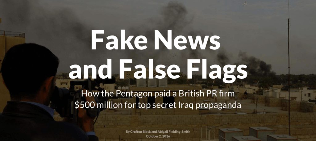 Pentagon fabricated news
