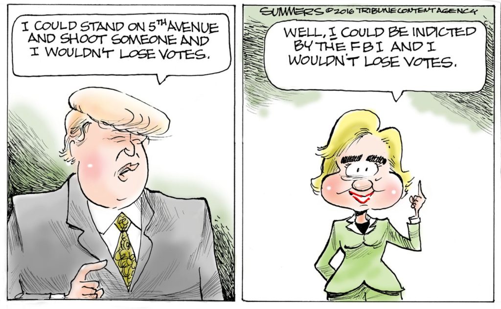 Clinton vs Trump