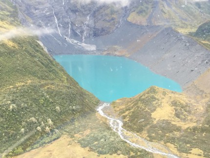 Glacier fed lake